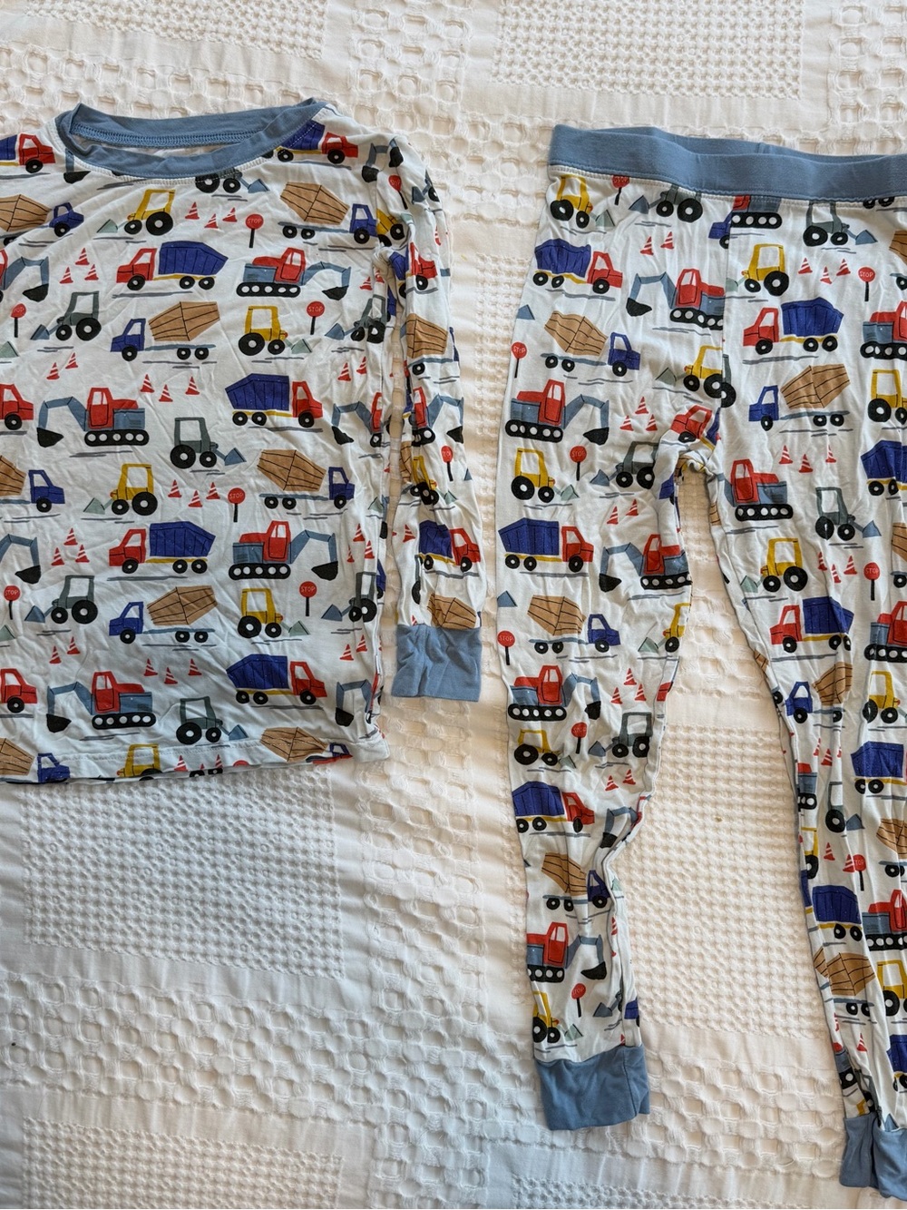 Little Sleepies - Kids Construction Vehicles Pajama Set